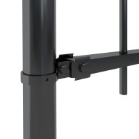 vidaXL Garden Fence Hoop Top Style PowderCoated Steel Construction MaintenanceFree Easy to Assemble Extensible Length