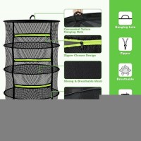 Mekolife Herb Drying Rack Mesh Drying Rack Herb Drying Rack Hanging With Green Zipper Garden Pruning Shears For Drying Her