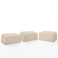 3Pc Outdoor Sectional Furniture Cover Set