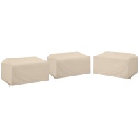 3Pc Outdoor Sectional Furniture Cover Set