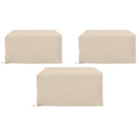 3Pc Outdoor Sectional Furniture Cover Set