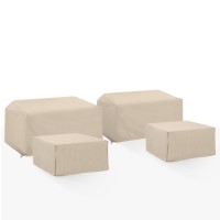 4Pc Outdoor Sectional Furniture Cover Set