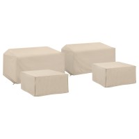 4Pc Outdoor Sectional Furniture Cover Set