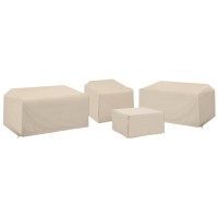 4Pc Outdoor Sectional Furniture Cover Set