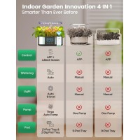 Letpot Lph-Max Hydroponics Growing System Kit  21 Pods App & Wifi Automatic Controlled Smart Indoor Garden With 36W Led Grow Light  Auto Drip Irrigation Kits  Self-Managed Nurturing & Watering