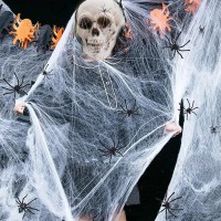 Spider Web 300 Sqft Halloween Spider Web Decoration With 20 Fake Spiders Super Stretchy Cobwebs Spider Webs Halloween Decoration