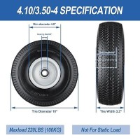 4103504 Tire And Wheel Flat Free Solid 4103504 Tires With 58 Axle Bore Hole22 Offset Hub 10 Inch Tires And Whee