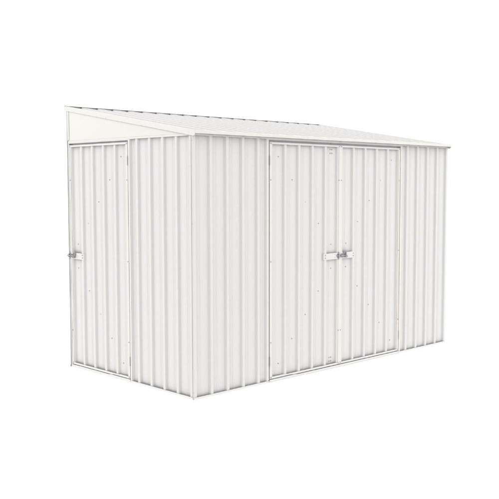 Absco Lean To 10 X 5 Metal Bike Shed Surfmist