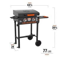 22 Inch Blackstone Griddle With Hood And Grill Stand  Outdoor Flat Top Grill Propane Portable Gas Grill For Camping And Bbq Grill With Blackstone Seasoning  And Blackstone Griddle Gloves