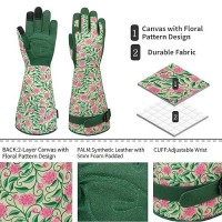 Savjob Gardening Gloves For Menwomen Leather Thorn Proof Garden Gloves With Touchscreen Work Gloves Gardening Gifts For Women G