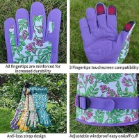 Savjob Gardening Gloves For Menwomen Leather Thorn Proof Garden Gloves With Touchscreen Work Gloves Gardening Gifts For Women P