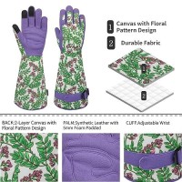 Savjob Gardening Gloves For Menwomen Leather Thorn Proof Garden Gloves With Touchscreen Work Gloves Gardening Gifts For Women P