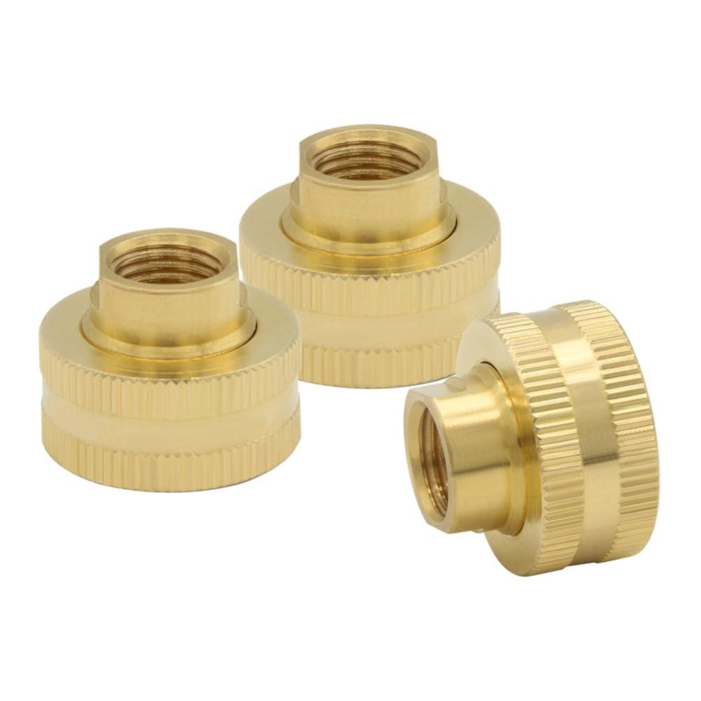 Hooshing 14 Npt To 34 Ght Garden Hose Adapter Double Female Brass Swivel Garden Hose Connectors Pack Of 3