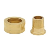 Hooshing 3Pcs Brass Garden Hose Adapter 3/8