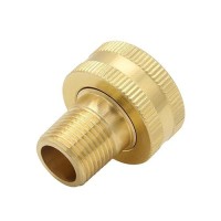 Hooshing 3Pcs Brass Garden Hose Adapter 3/8