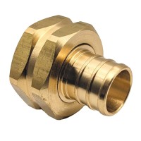 Gridtech Brass Garden Hose Adapter Swivel Fitting 34 Pex Barb And 34 Ght Female Connector Heavyduty Highpressure Sup