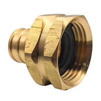 Gridtech Brass Garden Hose Adapter Swivel Fitting 34 Pex Barb And 34 Ght Female Connector Heavyduty Highpressure Sup