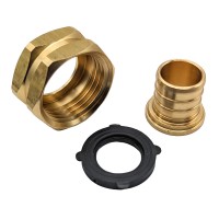 Gridtech Brass Garden Hose Adapter Swivel Fitting 34 Pex Barb And 34 Ght Female Connector Heavyduty Highpressure Sup