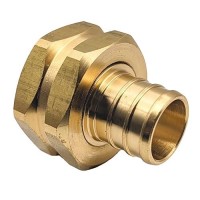 Gridtech 2 Pack Brass Garden Hose Adapter Swivel Fitting 34 Pex Barb And 34 Ght Female Connector Heavyduty Highpre