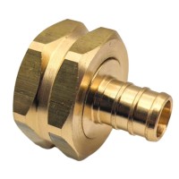 Gridtech Brass Garden Hose Adapter Swivel Fitting 12 Pex Barb And 34 Ght Female Connector Heavyduty Highpressure Sup