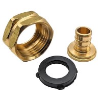 Gridtech Brass Garden Hose Adapter Swivel Fitting 12 Pex Barb And 34 Ght Female Connector Heavyduty Highpressure Sup