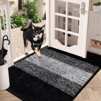 Vaukki Indoor Doormat Entryway Door Rug Non Slip Absorbent Mud Trapper Mat Inside Floor Mat Washable Small Door Carpet For Ent