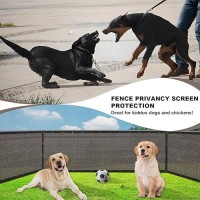 Sunlax Privacy Fence Screen 6X50Ft Heavy Duty Mesh Fence Net Cover With Grommets For Patio Porch Pool Backyard Outdoor Brown