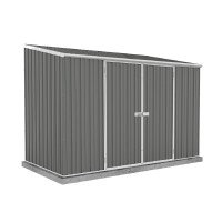 Absco Single Door Space Saver Metal Garden Shed 10 X 5 Woodland Gray