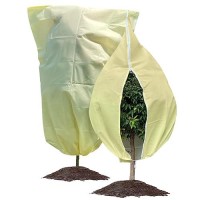 Homoda Plant Covers Freeze Protection 2 Packs 40W X 47H Shrub Jackets With Zipper And Drawstring Frost Cloth For Winter O