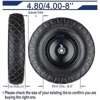 Wheelbarrow Tires 4804008 Flat Free 16 Inch Solid 4804008 Tire And Wheel With 58 Or 34 Bearings Wheel Barrow T