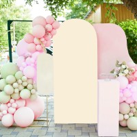 Arch Backdrop Cover 6Ft Wedding Arch Cover Spandex Fitted Arch Covers Stretchy Cardboard Chiara Wall Backdrop Stand Fabric Be