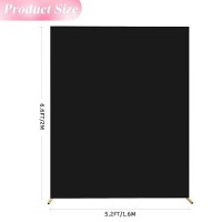 Wokceer Wedding Arch Cover 6.6X5.2Ft Square Arch Backdrop Covers Spandex Fitted Balloon Arch Cover For Birthday Party Wedding Ceremony Banquet Decoration Black