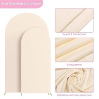 Aseem Set Of 2 Wedding Arch Cover Fitted Spandex Covers 72Ft 6Ft 2Sided Round Top Chiara Backdrop Stand Cover For Party Bi