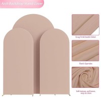 Wokceer Wedding Arch Cover 72Ft 6Ft 6Ft Spandex Set Of 3 Wedding Arch Stand Covers Round Top Chiara Arch Backdrop Stands Cove