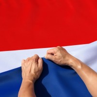 Anley Ripproof Double Sided 3Ply Netherlands Flag 3X5 Foot Vivid Color Canvas Header And Wrinkle Resistant The Strongest