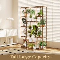 Bamworld 622 Tall Plant Stand Indoor Large Plant Shelf For Multiple Plants Wood Flower Stand Outdoor Hanging Plant Rack For L