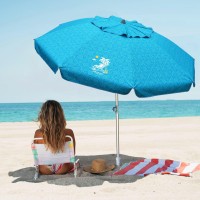 Ammsun 7Ft Heavy Duty High Wind Beach Umbrella With Sand Anchor Tilt Sun Shelter Uv 50 Protection Outdoor Sunshade Umbrellas