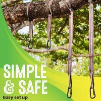 Swurfer Tree Swing Hammock Straps Hanging Kit For Hammock Tree Swings Durable Weatherproof Rust Free Secure Lock Snap Cara