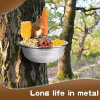 Dealsgogo Removable Squirrel Feeders For Outside - Metal Squirrel Feeder For Feed Corn  Squirrel Gifts - Easy To Install The Squirrel Picnic Table Feeder And Chipmunk Feeder