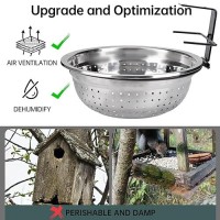 Dealsgogo Removable Squirrel Feeders For Outside - Metal Squirrel Feeder For Feed Corn  Squirrel Gifts - Easy To Install The Squirrel Picnic Table Feeder And Chipmunk Feeder