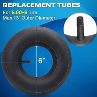 13X5.00-6'' Replacement Inner Tube With Tr-13 Straight Valve Stem Compatible With Lawn Mowers  Wheelbarrows Hand Trucks Go Kart And More