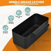 Griddle Grease Catcher For Blackstone Griddles 17'' 22'' 28'' 30'' 36'' With 15 Pack 5017 Blackstone Grease Cup Liners  Aluminum Foil Drip Pan Liner Grill Grease Tray  Blackstone Griddle Replacement