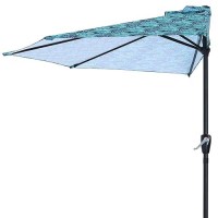 Abccanopy Patio Half Umbrellas 10Ft Green Leaves