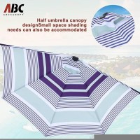 Abccanopy Patio Half Umbrellas 10Ft Blue Purple Stripes