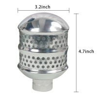 Hourleey 2 Pack Bubbler Sprinkler Heads Aluminum Diffuser Flood Nozzle For Delicate Watering Gentle Garden Metal Watering Soak