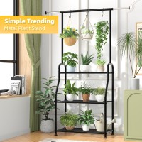 Simple Trending Plant Stand Indoor Outdoor Heavy Duty Metal 3 Tiered Hanging Plant Shelf For Multiple Flower Planter Holder Tal