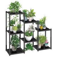 Simple Trending Plant Stand Indoor Outdoor Heavy Duty Metal Waterproof 7 Tiered Plant Shelf For Multiple Flower Planter Holder