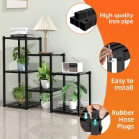 Simple Trending Plant Stand Indoor Outdoor Heavy Duty Metal Waterproof 7 Tiered Plant Shelf For Multiple Flower Planter Holder