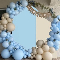 6.6 Ft Arch Backdrop Cover  Wedding Arch Covers Stretchy Backdrop  Light Blue Spandex Arch Cover Birthday Chiara Arch Backdrop Stand Cover For Baby Shower Party Ceremony Decorations