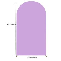 6.6 Ft Arch Backdrop Cover  Wedding Arch Covers Stretchy Backdrop  Purple Spandex Arch Cover Birthday Chiara Arch Backdrop Stand Cover For Baby Shower Party Ceremony Decorations